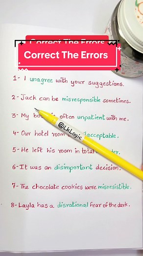How to Correct Common Mistakes in English