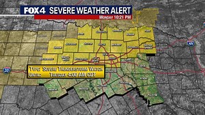 Severe Thunderstorm Watch issued for parts of North Texas