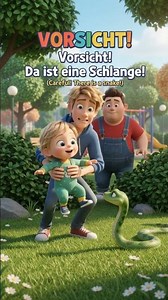 German story for Beginners 🇩🇪 | Vorsicht! Da ist eine Schlange! 🐍 | Learn German