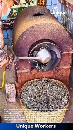 Sunflower seed roasting: a traditional method for delicious snacks