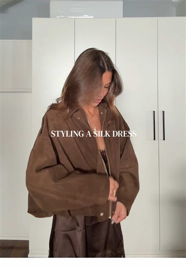 style a silk pj dress with me🤎 @katthelabel @Revolve @CHARLESKEITHOFFICIAL #ootd #grwm #stylingideas #outfitinspo