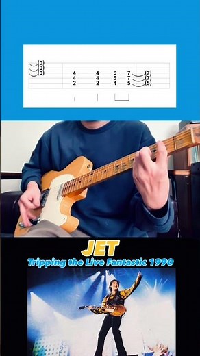 【TAB】Jet / Paul Mccartney 【Intro guitar】#70s#shorts#fender#thebeatles#wings#ビートルズ#ギター#60s