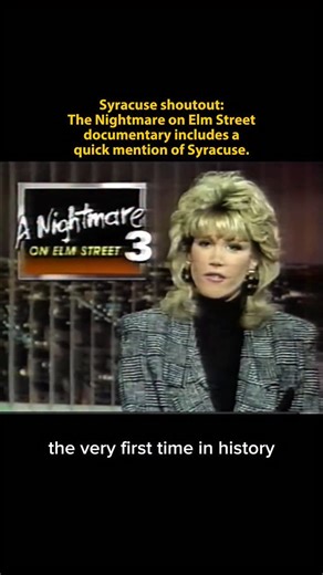 Never Sleep Again: The Elm Street Legacy briefly mentions that mounted police had to help with crowd control at theaters - does anyone remember this? I did some digging and there was no mention of this in the local papers at the time (that I found at least). Also, there is an Elm Street in the Lincoln Park neighborhood, perfect for photoshoots. #syracusehistory #syracuse | SyracuseHistory
