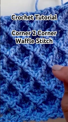 CROCHET TUTORIAL! Corner 2 corner waffle stitch @CrochetByNora