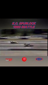 1990 Seattle- K.C. Spurlock piloted a blazing inferno. #dragracing #dragrace #love #racing #funnycar #nitro #motorsports #car #nhra #seattle | Drag Racing Digest