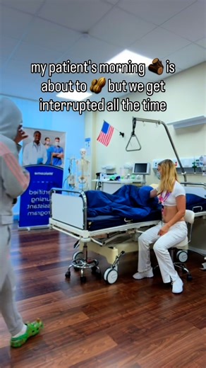 Sarah Bird | story of my life: always interrupted at the best part 😅 #cna #patientcarefirst #coworkers #badtiming #fortheboys #relatable | Instagram