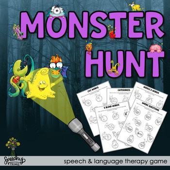 Monster Hunt - Halloween Speech Therapy Activities