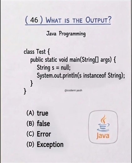 What is the output? #shorts #java #coding #programming #developer #backenddeveloper