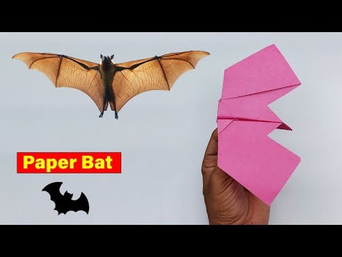 How to Make a Paper Airplane that Fly Like a Bat - Flying Paper Bat Plane