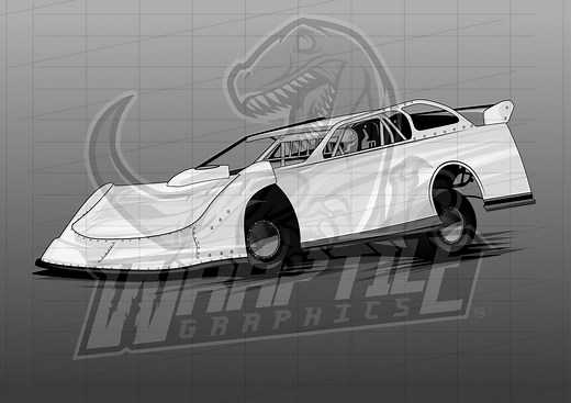 Dirt Late Model Illustration 3