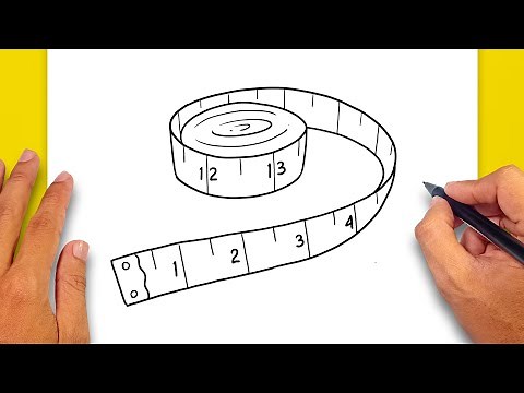 How to draw Measuring Tape Easy