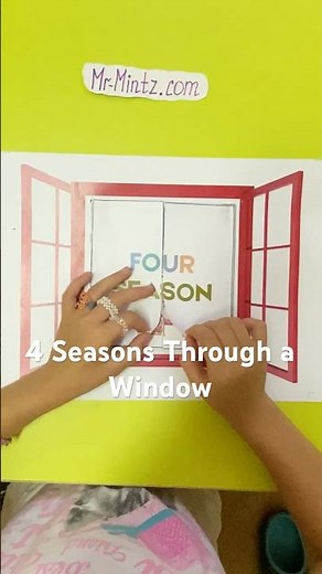 4 Seasons Through a Window 🌸☀️🍂❄️ | DIY Paper Craft for Kids