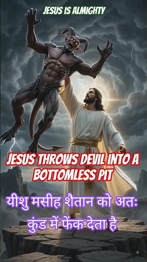 Jesus is Almighty 🤍💯✝️🙏 victory of good over evil | #Jesus #almighty #christian #jesusvsdevil #fight
