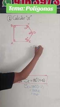Calculate alpha in the following polygon #mathclasses