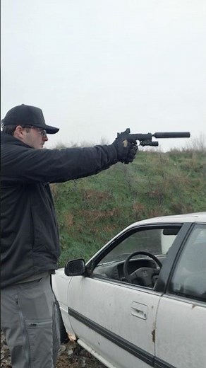 Suppressed pistol in the rain - Archon type B - CGS Mod 9 #shorts