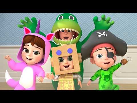 Lagu Hokey Pokey Bersama Dinosaurus + Lebih Lagu Anak Belajar | Lalafun Bahasa Indonesia