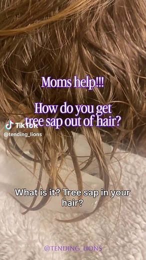 Cómo quitar la savia del cabello de un niño