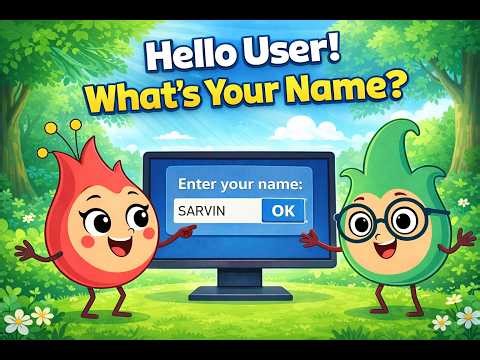 Lesson 5: Hello User! What’s Your Name? | Python for Kids