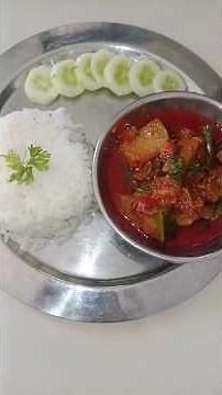 20 mins dinner recipe ❤️ pumpkin curry 🍛#cookandgarnish #food