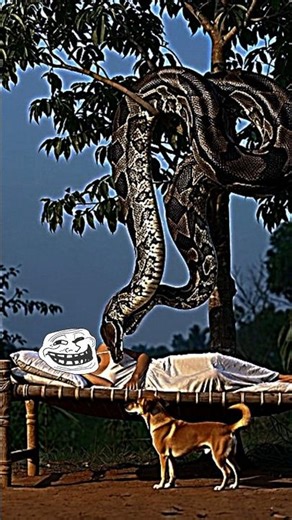 This Scene Looks Unreal 😱 Sleeping Girl & Giant Python #shorts #trending