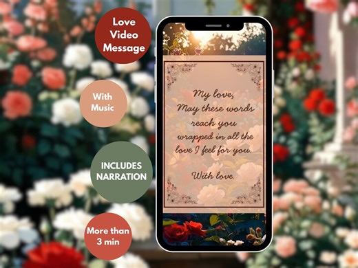 Love Video Gift – Romantic Digital Animated Message With Music & Narration | Ecard - Etsy