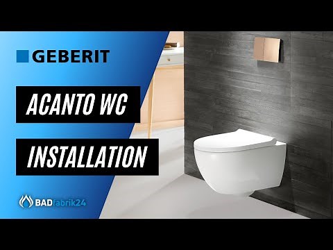 Installation des Geberit Acanto Wand WC's TurboFlush