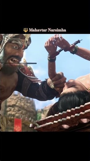 🔱When Lord Narasimha Appears 🔥 | Mahavatar Narsimha Epic Scene | Goosebumps#viral #shortsfeed#shorts