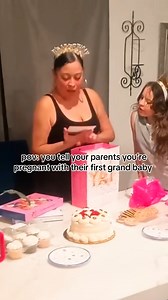 Emotional Pregnancy Announcement to Grandparents ❤️ #pregnancy #pregnancyannouncement #girlmom #baby #parents #love #fyp - Source 🎥 tt : seniaaaa | Some Good Moment