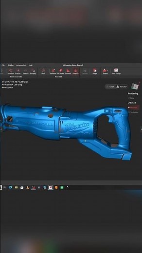 3D Scan - 3D Model - 3D Print - Workflow (Milwaukee Sawzall Mounting Brackets) #shorts