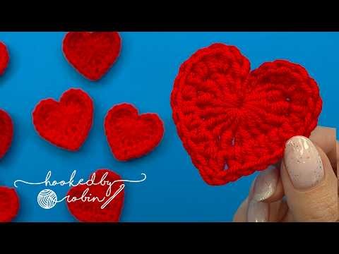 How to Crochet a Heart in just 4 MINUTES! ❤