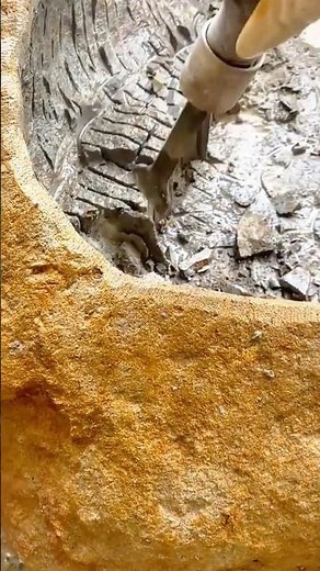 Carving Patterns into Stone with a Rotary Chisel Tool