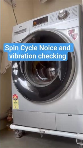 Front load washing machine noice and vibration checking #spin #washingmachine #ifb #service #asmr