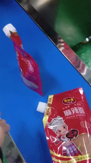 Automatic premade bags horizontal packaging machine #bag #machine #factoryproducts #factory #food