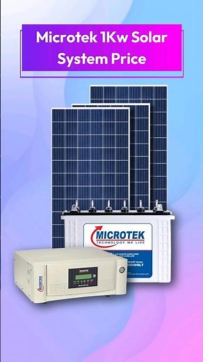 Microtek 1kw solar system price in india | 1 kilowatt solar panel price | 1 kw solar panels for home