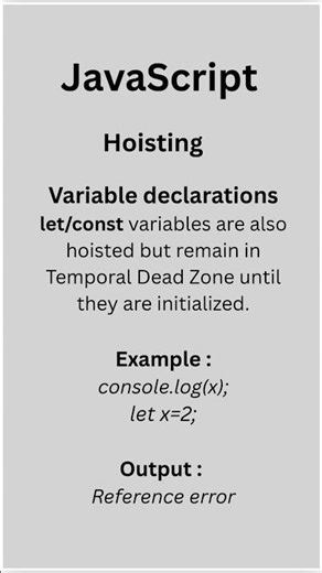 JavaScript : Hoisting
