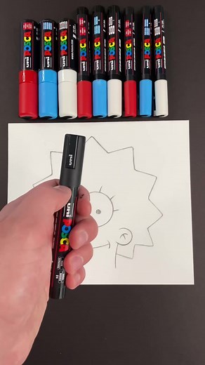 Lisa Simpson Drawing: Glitchy Art Showcase