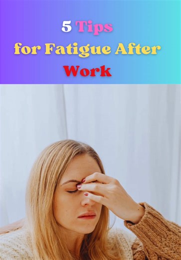 Always Tired After Work? Hidden Reasons Behind Post-Work Fatigue & Simple Ways to Restore Your Energy Feeling completely exhausted after work even if you didn’t do heavy physical labor? Post-work fatigue is one of the most common problems today and it’s not just because of long hours. Mental stress, poor sleep, dehydration, low iron levels, unhealthy eating habits, lack of movement, and constant screen exposure can silently drain your energy. Many people experience body aches, headache, low moti
