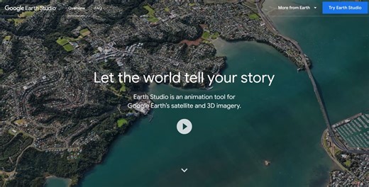 Cria vídeos únicos com o Google Earth Studio