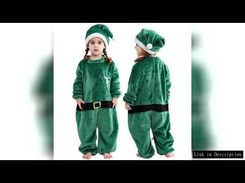 MICHLEY Christmas Santa Claus Baby Rompers Flannel Cosplay Toddler Infant Overall Bodysuits Jumpsuit