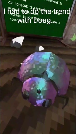 I had to do the Gorilla Tag trend with Doug