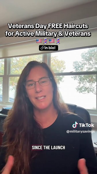 This Veterans Day, two major salons are saying THANK YOU with free haircuts for active duty veterans. Share this so nobody misses it 💈💙 #Veterans #Military #VeteransDayDeals #haircut #militarytiktok