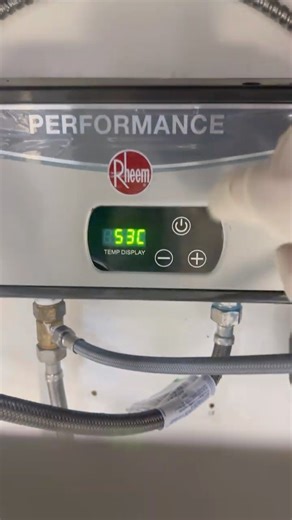 Rheem compact water heater install electrical & plumbing works well for office #rheem #waterheater
