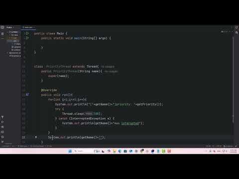 Thread Priority in java part 8