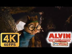 Alvin and the Chipmunks: Chipwrecked (2011) - Simone Finds Treasure Behind The Waterfall [4K/60FPS]