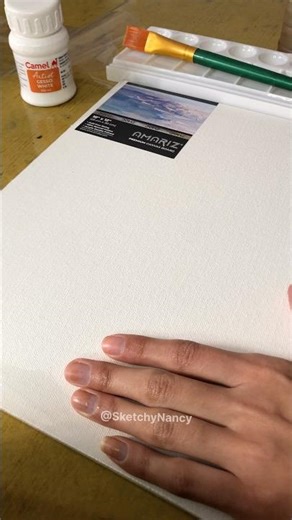 How not to apply gesso on a canvas for oil painting #gesso #oilpainting #painting #technique #diy