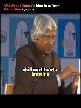 APJ Abdul Kalam's idea to reform Education system | 🚀 #shorts #education