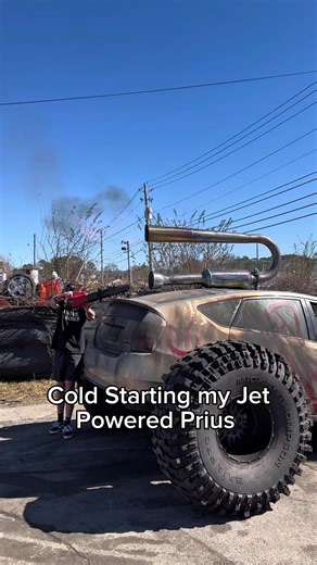 Cold starting my jet powered Prius #Science #Speed @Dalton Krell | Speed