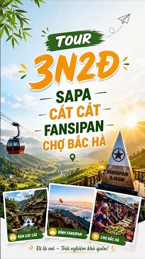 3-Day 2-Night Sapa Tour 5.61 Million: Cat Cat + Bac Ha + Fansipan!