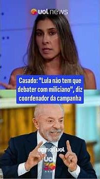 Casado: "Lula shouldn't debate a militia member," says campaign coordinator