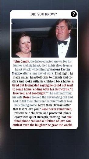 John Candy’s Last Phone Call